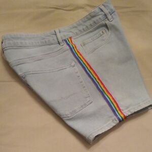 Rainbow Pride Jean Shorts